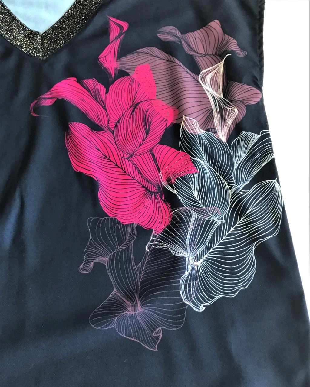 Terre Bleue M42 dark blue with fuchsia and glitter blouse. – photo 9